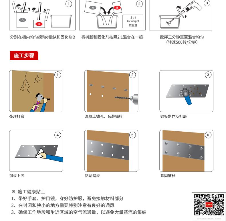 包钢巨鹿粘钢加固施工过程